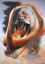 Enrico Prampolini, Aeroritratto simultaneo di Italo Balbo, 1940